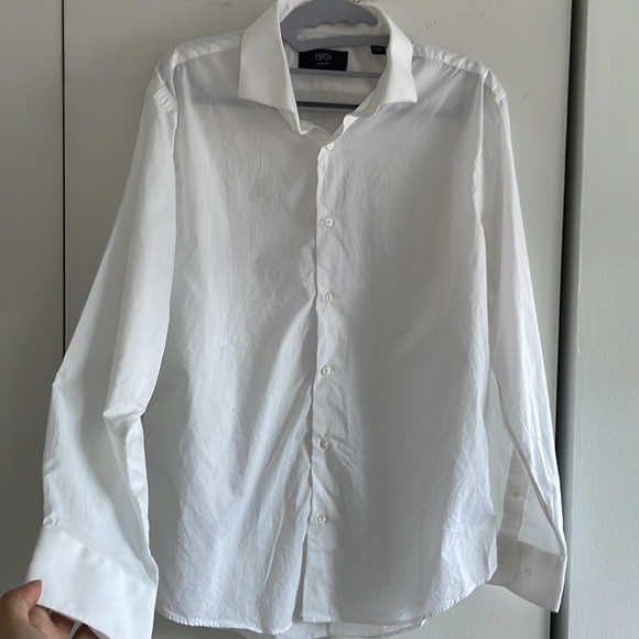 *FREE WITH PURCHASE* White button up collared shirt - Picture 2 of 11